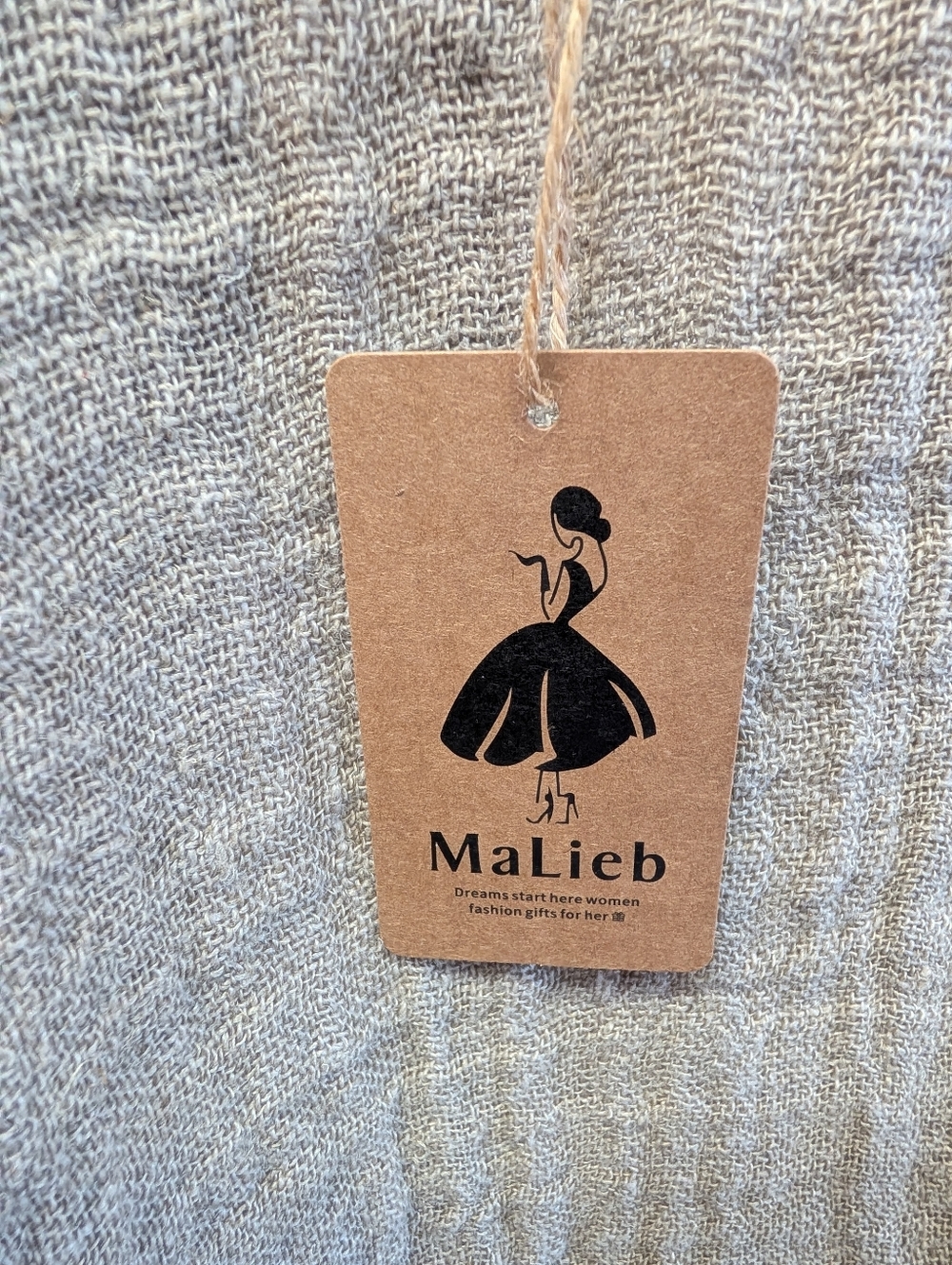 NWTO MaLieb Hand Woven Natural Raw Linen Tunic/Duster - Picture 10 of 13
